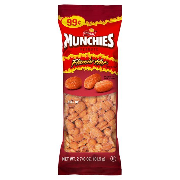 Photo 1 of 36 CT MUCHIES FLAMIN HOT PEANUTS
EXP FEB 08 2022