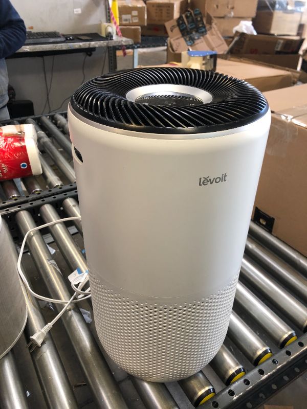 Photo 3 of LEVOIT Air Purifiers for Home Large Room, Smart WiFi and PM2.5 Monitor H13 True HEPA Filter Removes Up to 99.97% of Particles, Pet Allergies, Smoke, Dust, Auto Mode, Alexa Control, 1005 sq.ft, White
