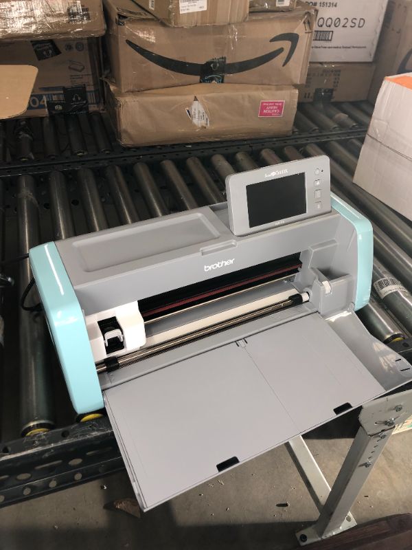 Photo 2 of Brother ScanNCut DX SDX125 Electronic Cutting Machine with Built-in Scanner - Grey/Aqua
