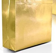 Photo 1 of 10 Pack Gold Gift Bags 13in by 10in 