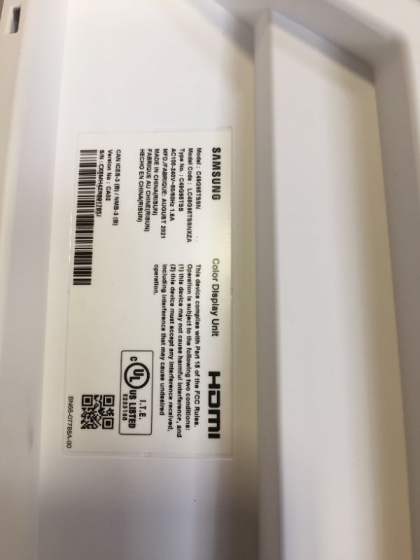 Photo 1 of Samsung -49" Odyssey G9 Gaming Monitor - LC49G95TSSNXZA