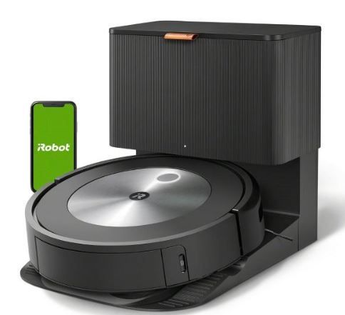 Photo 1 of iRobot Roomba j7+ Wi-Fi Connected Self-Emptying Robot Vacuum with Obstacle Avoidance - Black - 7550