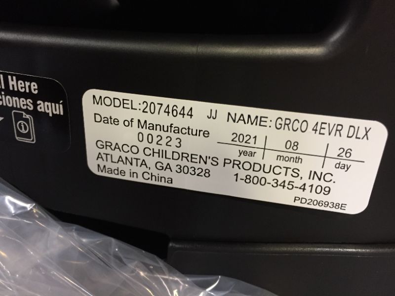 Photo 3 of Graco 4Ever DLX 4 in 1 Car Seat | Infant to Toddler Car Seat