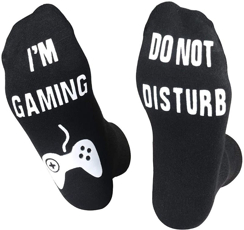 Photo 1 of Do Not Disturb I'M Gaming Socks---SMALL---
