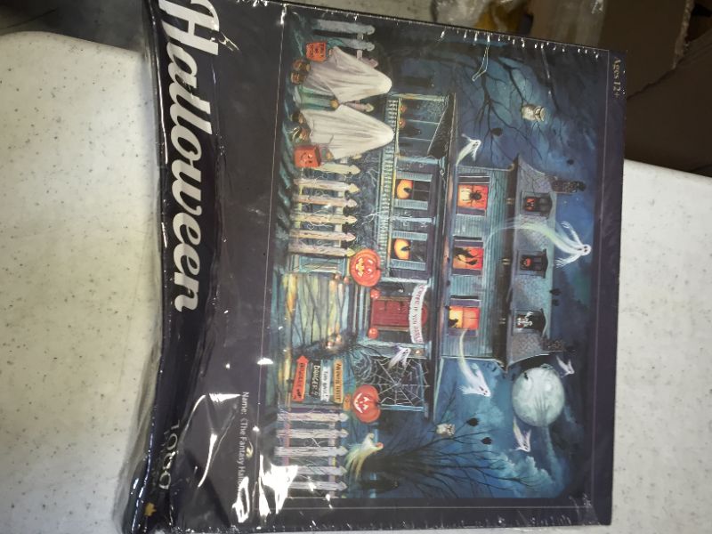 Photo 2 of Halloween Puzzle,Hallwoeen House Jigsaw Puzzles 1000 Pieces (27.5×20in)
