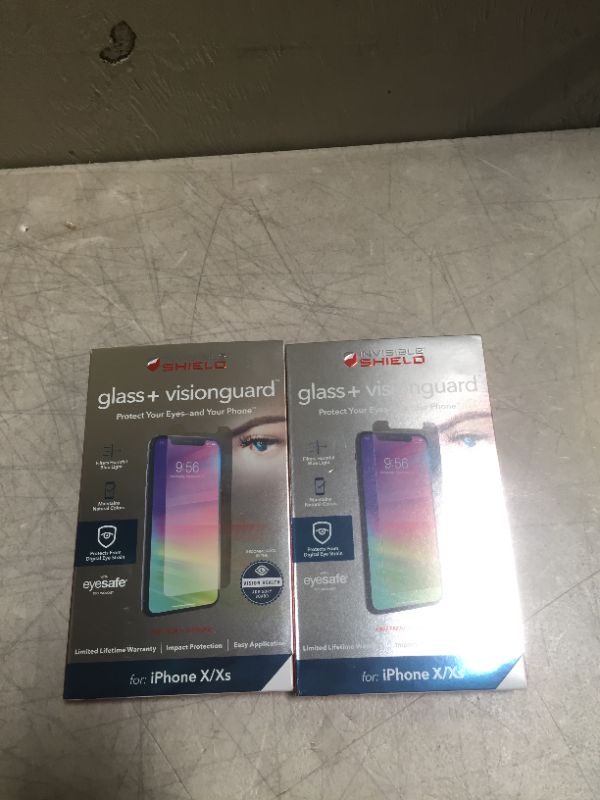 Photo 3 of Zagg 200101942 Vision Guard Shield for iPhone Xs
2 pack (factory sealed)