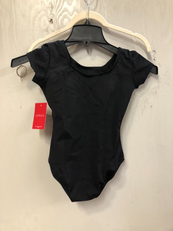 Photo 2 of Capezio Girls Team Basic Short Sleeve Leotard sz L 