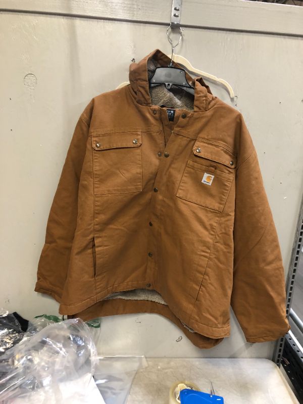 Photo 2 of Carhartt Men's 3X-Large Brown Cotton Washed Duck Bartlett Jacket