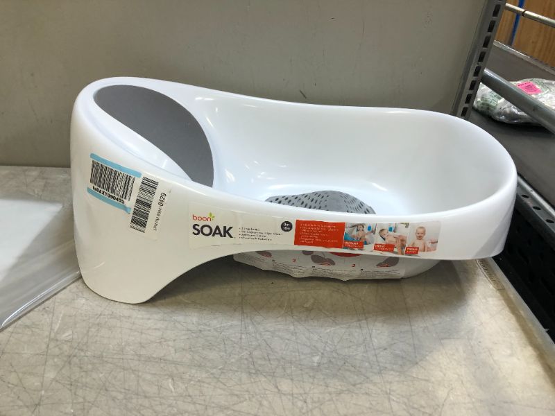 Photo 1 of Boon Soak 3-Stage Bathtub Gray White
