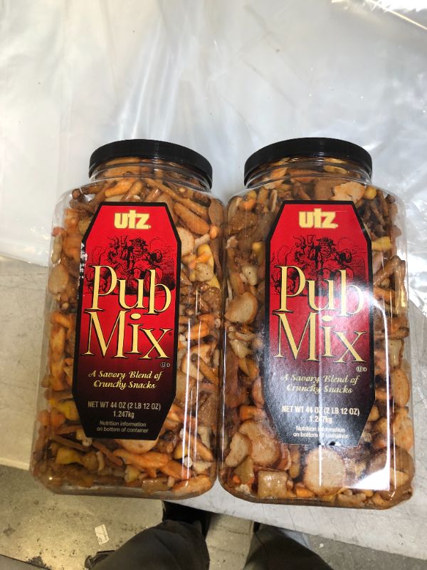 Photo 1 of 2 PK Utz Pub Mix 44 oz Barrel - EXP 11/22/21