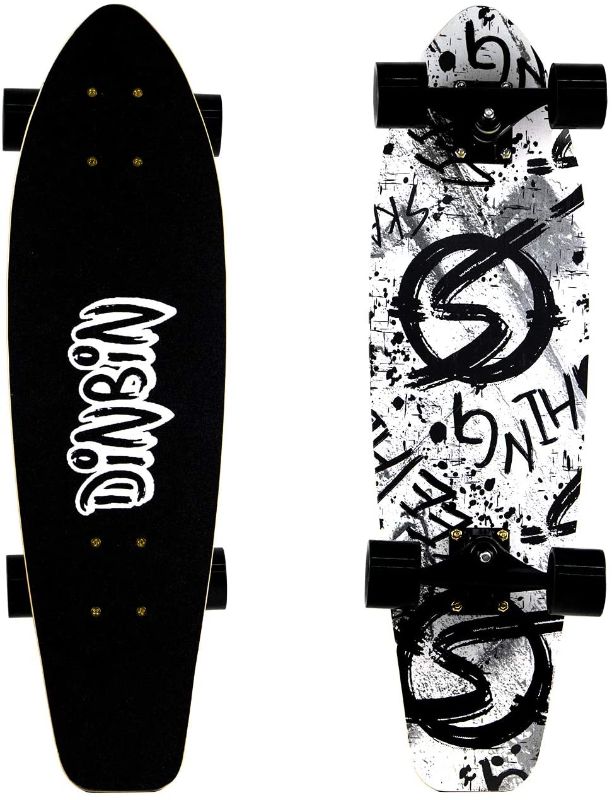 Photo 1 of DINBIN Cruiser Skateboard Complete Highly 7 Layer Canadian Maple Wood 28 Inch Cruiser Boards for Kids Teens and Adult (factory sealed)
