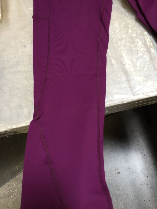 Photo 1 of  lostyle women's pocket leggings (burgundy purple)
size M