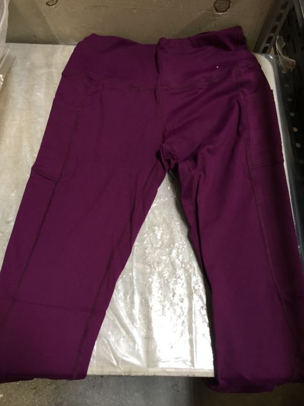 Photo 2 of  lostyle women's pocket leggings (burgundy purple)
size M