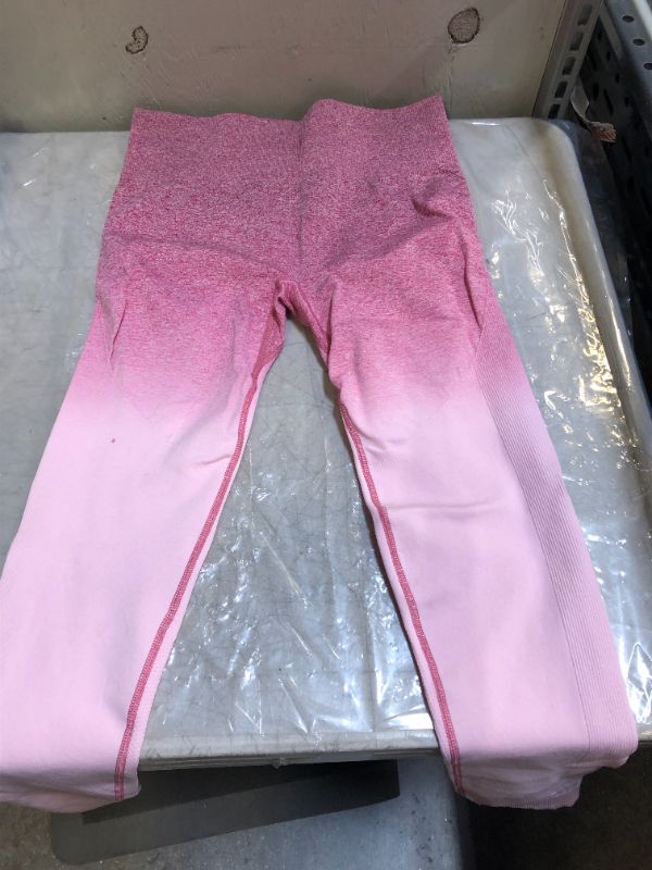 Photo 1 of  women's high waisted tights(pink)
size M