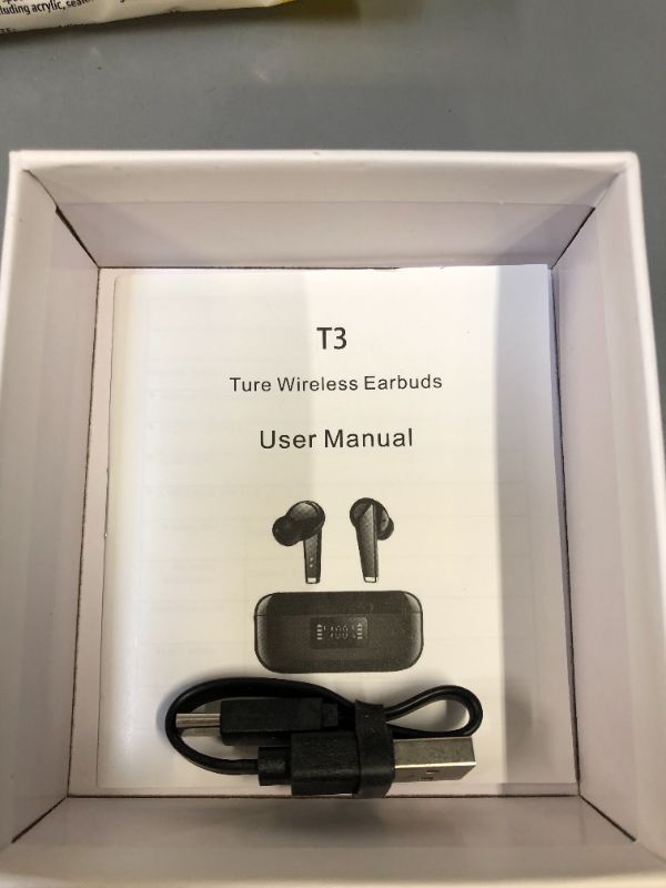 Photo 2 of t3 true wireless earbuds 