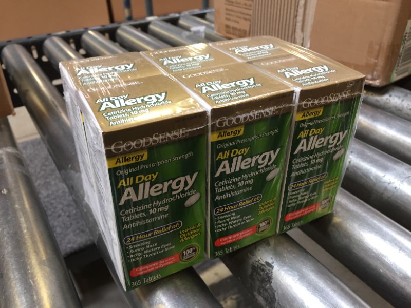Photo 1 of 6x GoodSense All Day Allergy, Cetirizine Hydrochloride Tablets, 10 mg, Antihistamine, 365 Count
Best Before: July 2022