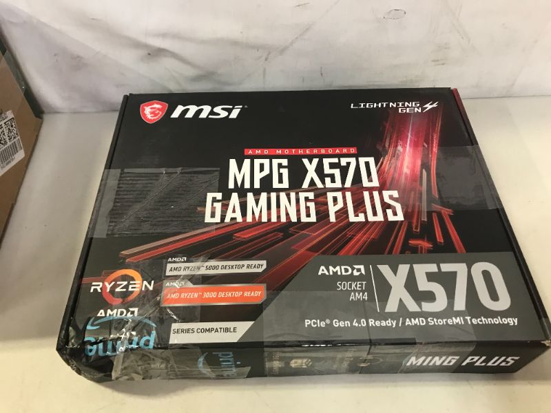 Photo 5 of MSI MPG X570 GAMING PLUS Motherboard (AMD AM4, PCIe 4.0, DDR4, SATA 6Gb/s, M.2, USB 3.2 Gen 2, HDMI, ATX)
