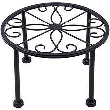 Photo 1 of  Potted Plant Stand, Rustproof Iron Black Potted Holder Perfect for Heavy Duty Garden Container, Beverage Dispenser, Balcony, Porch, Patio
2 PACK