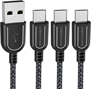 Photo 1 of UNBREAKcable Micro USB Cable [3-Pack/ 3.3ft] - Nylon Braided Android Charger Compatible with Samsung Galaxy S7 Edge/S7/S6, HTC, LG, Sony, Xbox One, PS4 & More
