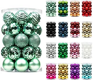 Photo 1 of Christmas Ball (2.36", Mint Green) 34ct Christmas Ball Ornaments Shatterproof Xmas Tree Hanging Balls Decorations Perfect for Holiday Wedding Christmas Decor
