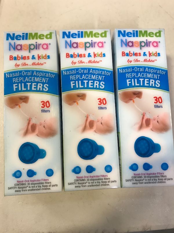 Photo 1 of NeilMed Naspira Filter Replacements, Blue, 30 Count
30 Count (Pack of 3)
