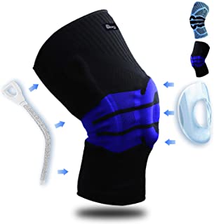 Photo 1 of Knee Brace for Men&Women,Knee Compression Sleeve Support with Patella Gel Pads and Side Stabilizers for Arthritis,Meniscus Tear,Running,Sports,Joint Pain Relief,ACL, LCL, MCL(Medium)
