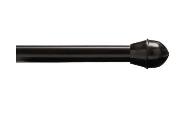 Photo 1 of 28 in. Oil Rubbed Bronze Standard Cafe Rod 5/8 in. Dia (2 pack)