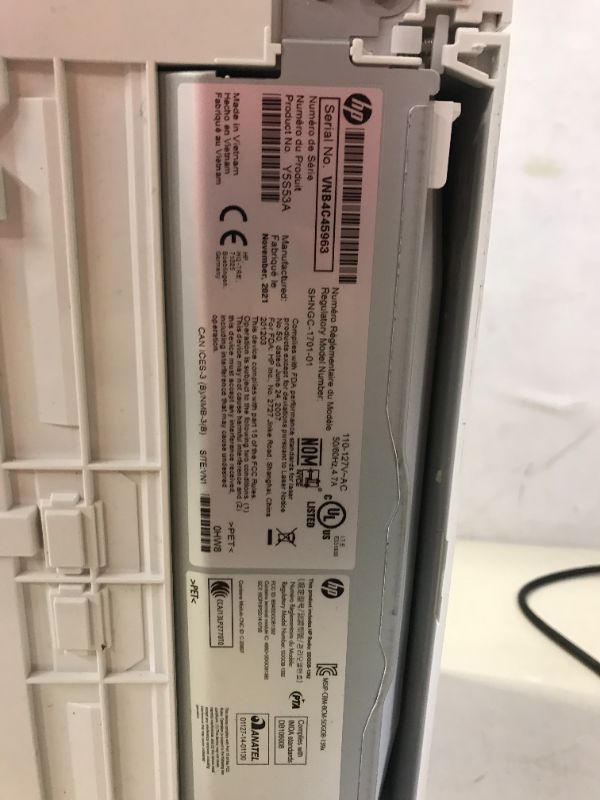 Photo 1 of HP LASER JET PRO MFP M29W (PET HAIR ON ITEM, MISSING MANUAL)