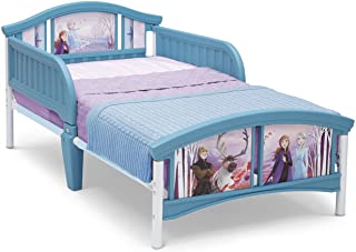 Photo 1 of Delta Children Plastic Toddler Bed, Disney Frozen II (MISSING MANUAL AND STICKERS, SCRATCHES AND STAINS TO BED FRAME)
