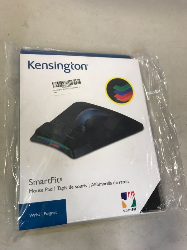 Photo 2 of Kensington SmartFit Mouse Pad with Ergonomic Wrist Rest (K55793AM), Black, 10.4" x 10.3"
