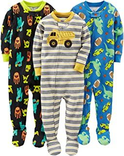 Photo 1 of Simple Joys by Carter's Toddler and Baby Boys' Snug Fit Footed Cotton Pajamas, Pack of 3
5T