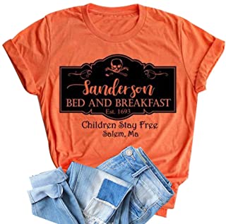 Photo 1 of HRIUYI Sanderson Bed and Breakfast Shirt Women Halloween Hocus Pocus Blouse Tops Tee
MEDIUM