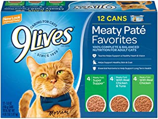 Photo 1 of 9Lives Variety Pack Favorites Wet Cat Food, 5.5 Ounce Cans EXP MAY 2023
