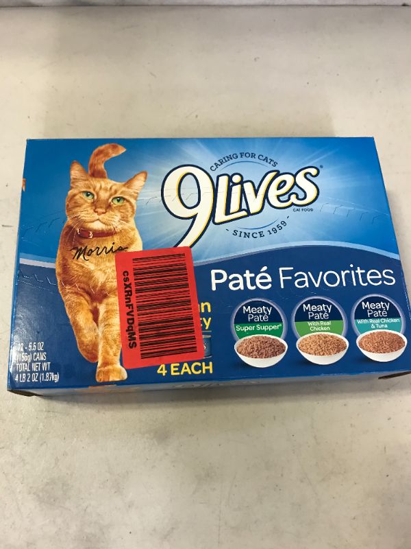 Photo 3 of 9Lives Variety Pack Favorites Wet Cat Food, 5.5 Ounce Cans exp may 17 2023
