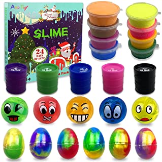 Photo 1 of Anditoy 24 Pack Slime Toys Kit for Kids Boys Girls Party Favors DAMAGES TO PACKAGING 