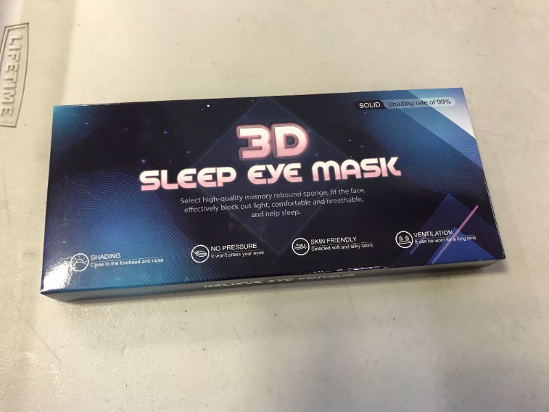 Photo 2 of Eye mask for Sleeping, Adjustable Blindfold& Sleeping mask, 3D Contoured Cup Sleep Mask, Shading Eye mask,Comfortable and Soft Eye Covers for Sleeping Suitable for Travel Yoga

