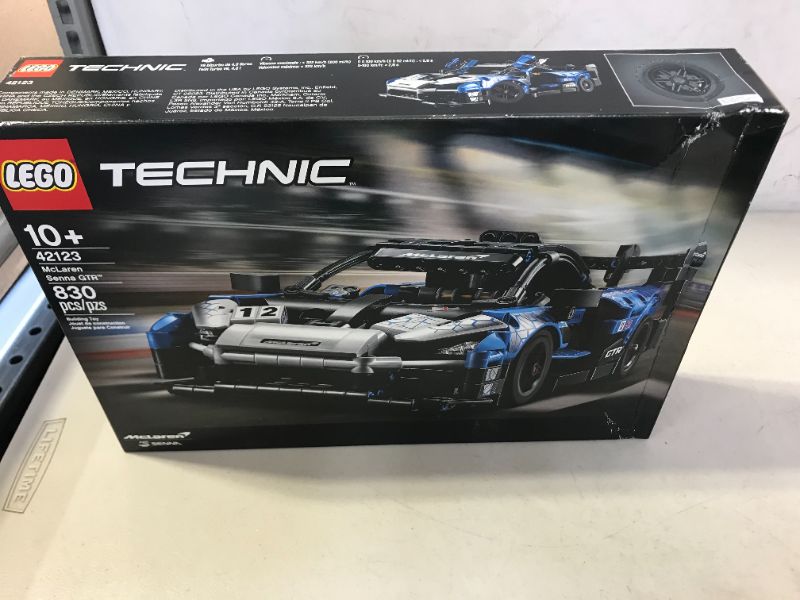 Photo 2 of LEGO Technic McLaren Senna GTR 42123 Toy Car Model Building Kit; Build and Display an Authentic McLaren Supercar, New 2021 (830 Pieces) MINOR DAMAGES TO PACKAGING 
