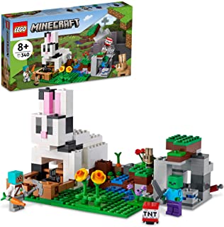 Photo 1 of LEGO Minecraft The Rabbit Ranch 21181 Building Kit; Toy Bunny House Playset; Gift for Kids and Players Aged 8+ (340 Pieces) MAJOR DAMAGE TO PACKAGING
