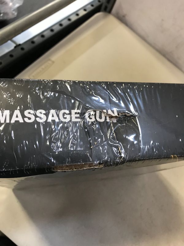 Photo 3 of Massage Gun,Muscle Massager,Massage Gun Deep Tissue,Percussion Massage Gun with 10 Massage Heads and 30 Speeds, Relief Muscle Soreness and Stiffness, Body Relaxation FACTORY SEALED SHUT DAMAGES TO PACKAGING 
