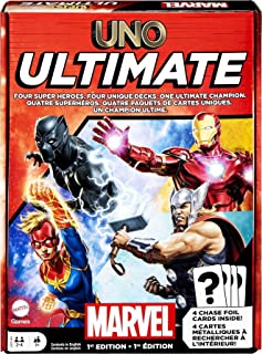 Photo 1 of UNO Ultimate Marvel Card Game with 4 Collectible Foil Cards, Character-Themed Decks & Special Rules, Gift for Game Night, Ages 7 Years & Older
MAJOR DAMAGES TO PACKAGING, BRAND NEW