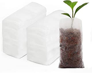 Photo 1 of 200pcs Nursery Bags Plant,Biodegradable Non-Woven Plant Grow Bags Fabric Seedling Pots Bags Plants Home Garden Supply (5.5x6.2)

