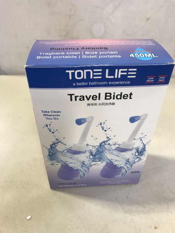 Photo 2 of 2PCS-PACK Portable Bidet for Toilet - 450ml Travel Bidet - 15oz Handheld Personal Bidet Empty Bottle - Childbirth Cleaner -For Outdoor,Camping,Travling,Driver,Personal Hygiene -with Storage Bag
