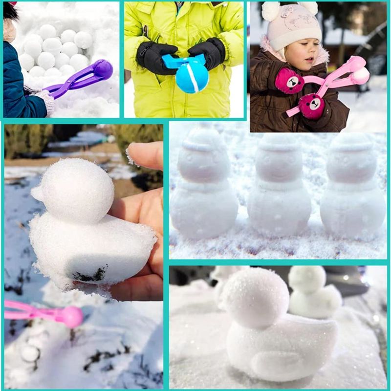 Photo 1 of INvench 3 Pack Snowball Marker Snow Toys - Winter Snow Toys Kit Duck Snowman Soccer Snowball Marker Toys for Kids Outdoor
