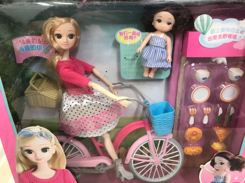 Photo 2 of Lophia exquisite doll happy outing bicycle fashion designer girl play house 