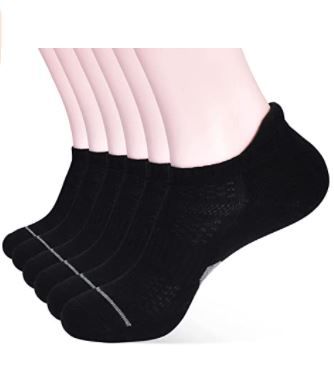 Photo 1 of Corlap Ankle Athletic Running Socks With Cushioned 6 Pack Low Cut Tab Sports Socks for Men and Women
