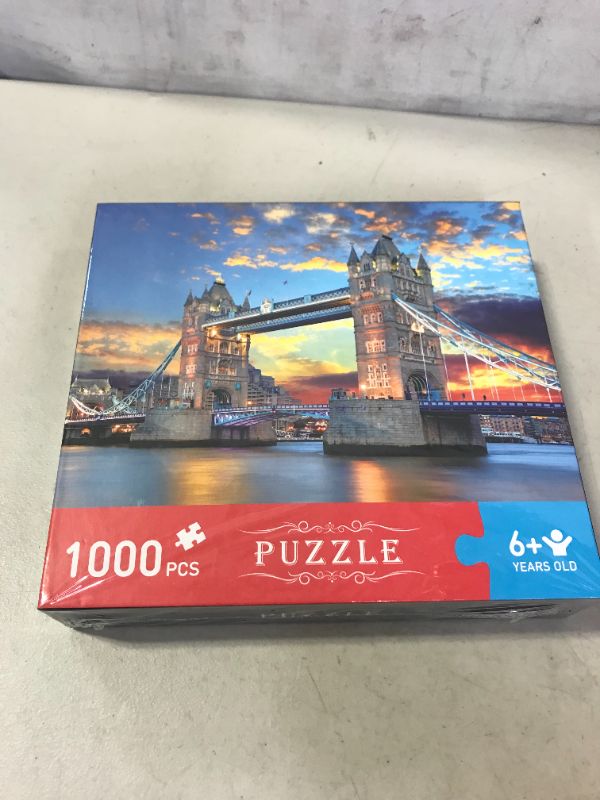 Photo 2 of Garlictoys Jigsaw Puzzles 1000 Pieces for Adults Tower Bridge para adultos Challenging Magical Youth Friends Family Fun Game Toy Gift
