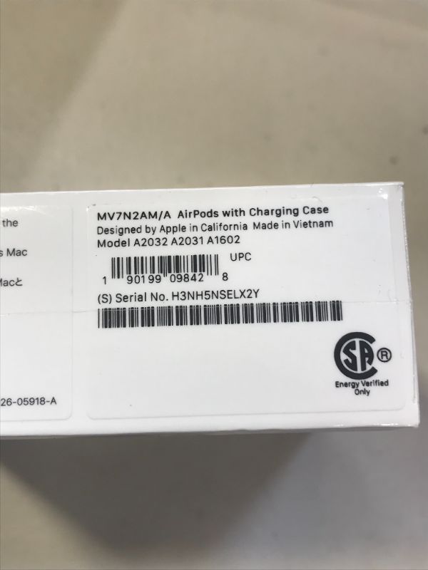 Photo 4 of Apple AirPods (2nd Generation) FACTORY SEALED