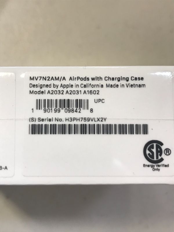 Photo 4 of Apple AirPods (2nd Generation) FACTORY SEALED