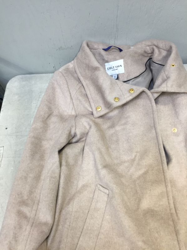 Photo 5 of Cole Haan Double Breasted Wool Overcoat - Bone
size 8