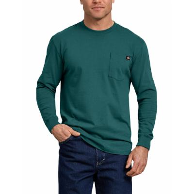 Photo 1 of Dickies Men's Long Sleeve Heavyweight Crew Neck T-Shirt - Pacific Green Size S (WL450)
size S